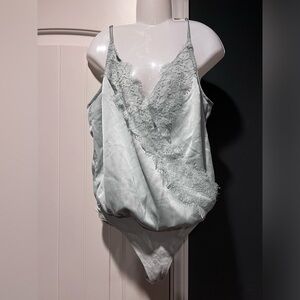 Lace Satin Bodysuit
